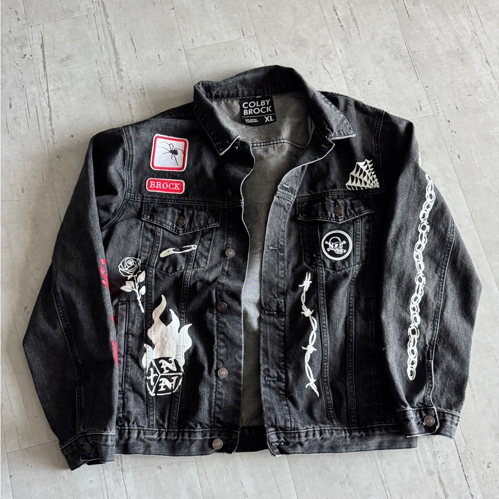 Colby Brock Jean Jacket sz XL